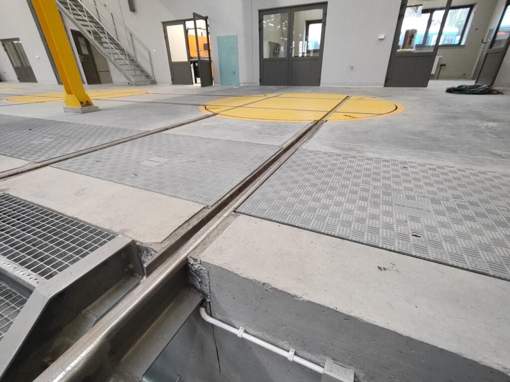 Pokrywy najazdowe dla zajezdni tramwajowej w Krakowie